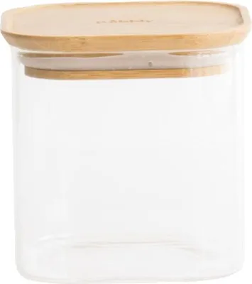 Produktbild von Aufbewahrungsdose Quadrat 0,8 l – Bambus – Pebbly