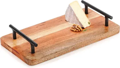 Produktbild von Serviertablett aus Holz mit Griffen 30x15,5 cm