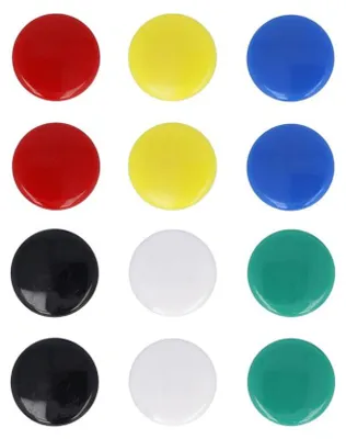 Immagine prodotto di Magneti Westcott colorati ø20x8mm 12 pezzi