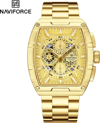 Zdjęcie produktu dla Zegarek NAVIFORCE TN-38589 - Złoty Męski Chronograf KP38589