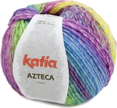 Obrázok produktu pre Katia Azteca 7871 Orange/Fuchsia/Green/Blue/Lilac Pletacia priadza