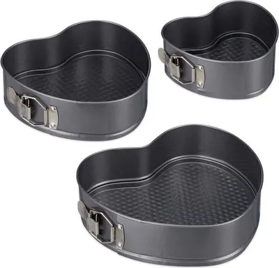 Immagine prodotto di Teglia con cuore set da 3