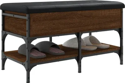Produktbild von vidaXL Schuhbank Braun Eichen-Optik 82x42x45 cm Holzwerkstoff