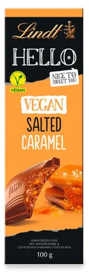 Zdjęcie produktu dla Lindt Vegan Salted Caramel z pikantnymi kawałkami karmelu 100g