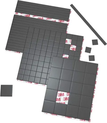 Produktbild von Magneetplatten 3M kleefkracht 15x15mm Set 3 Stück