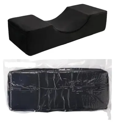 Produktbild von Wimpernverlängerungskissen, Flanellmaterial, Ergonomisches Design, Schwarz--Komprimiert