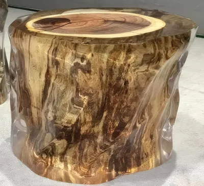 Produktbild von Hellbrauner Epoxidtisch Designer Wohnzimmer Beistelltische Harzmöbel
