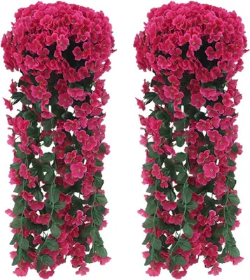 Produktbild von Kunstblumen Wisteria Hängend 90 cm, 2x, für Wanddekoration, Hochzeit, Garten
