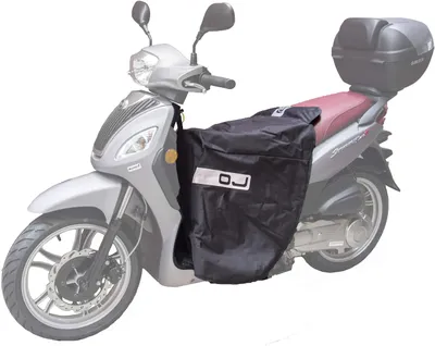 Image de Elzusha - Housse de protection universelle pour scooter, imperméable et coupe-vent, avec fermeture éclair