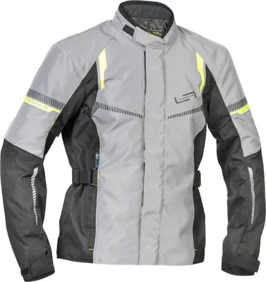 Produktbild von Lindstrands Backafall wasserdichte Motorrad Textiljacke, hellgrau/schwarz, 60