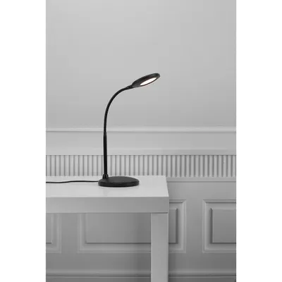 Produktbild von Nordlux LED Tischleuchte Dove Schwarz 5,4W 340lm warmweiß 3000K mit Schalter flexibel verstellbar