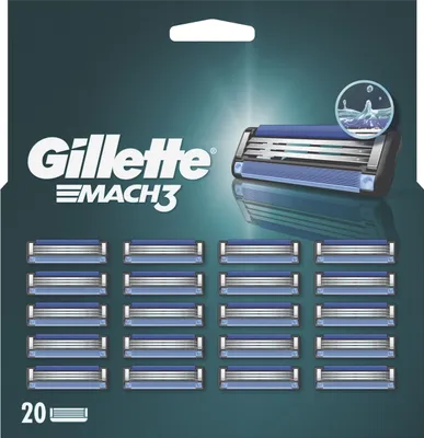 A package of Gillette Mach3 razor blades.