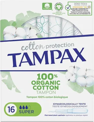 Produktbild von Tampax Bio Super Tampon 16 Einheiten
