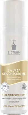 Produktbild von Bioturm Face Cream 5% Urea No.7, Tages- & Nachtcreme, Frauen, Mischhaut, trockene Haut, normale Haut, Empflindliche Haut, Sehr trockene Haut, Gesicht, Feuchtigkeitsspendend, Regenerierend, Beruhigend, 75 ml