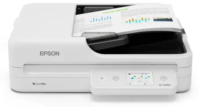 Produktbild von Epson WorkForce DS-1760WN, 215,9 x 297 mm, 1200 x 1200 DPI, 30 Bit, 24 Bit, 10 Bit, 8 Bit