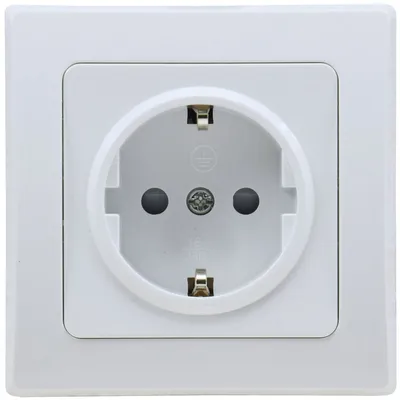 Image de ChiliTec DELPHI Prise de courant de sécurité 250V AC / 16A, cadre inclus, UP, blanc