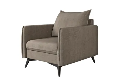 A studio shot of a modern armchair.