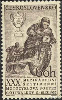 Produktbild von Briefmarken Tschechoslowakei 1955 Mi 933 (kompl.Ausg.) postfrisch Motorrad