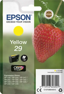 Produktbild von Epson Tintenpatrone yellow Claria Home 29 T 2984