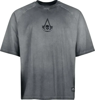 Produktbild von Assassin's Creed Oversize T-Shirt Herren Black Flag Resynced - Jackdaw schwarz XXL