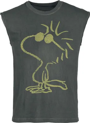 Produktbild von Peanuts Tank-Top Herren Woodstock schwarz L