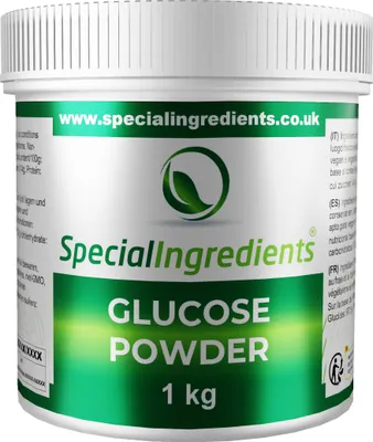 Produktbild von Special Ingredients Glukose-Pulver 1 kg - Süßungsmittel für n, Eiscreme und Getränke, Vegan, Lebensmittelqualität