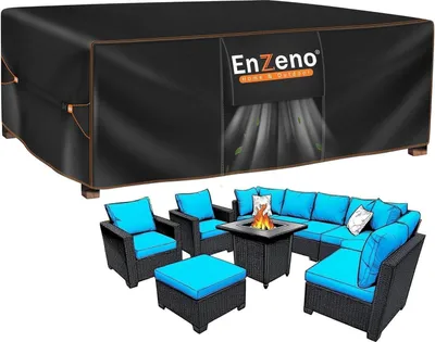 Image de Enzeno Couverture pour meubles de jardin 250x210x90cm imperméable en tissu Oxford