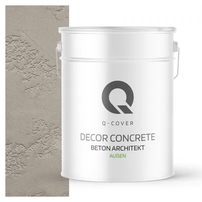 Immagine prodotto di Beton Architekt 15 Kg 10 m2 Grigio chiaro 15 kg 10m2 | Intonaco decorativo | Intonaco a spatola | Composto pronto per l'uso Aspetto del calcestruzzo Calcestruzzo decorativo esterno