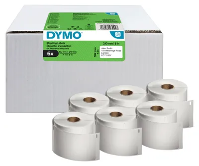 Produktbild von DYMO LW-Versandetiketten Vorteilspack 102x210mm 6Rl 140St/Rl
