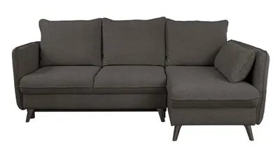 Produktbild von Ecksofa ALANTI R (Rechts) – 225x130x95 cm Aragon97 (Grau) Schlafsofa Mit Schlaffunktion & Stauraum