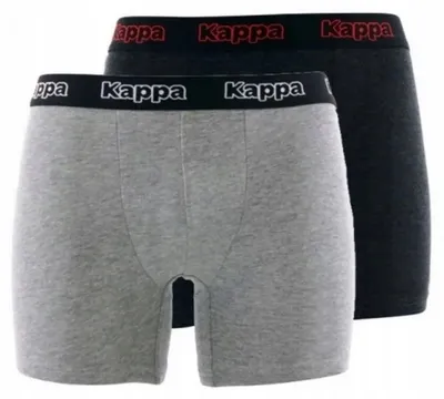 Image de Kappa - Boxers pour hommes (lot de 2) PP7561 (XXL) (gris/noir)