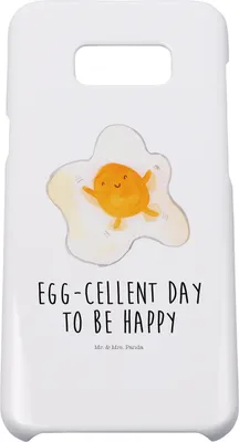Produktbild von Mr. & Mrs. Panda Samsung Galaxy S8 plus Handyhülle  Spiegelei Ei - Weiß - Geschenk, Tag, Liebe, Glücklich, Schön, Cover, Lustige Sprüche, Handy, Case, Hülle