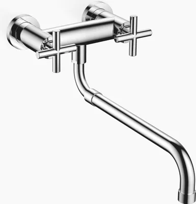 Produktbild von Dornbracht Wand-brückenbatterie Tara . x 485x258x76 chrom, 31151892-00