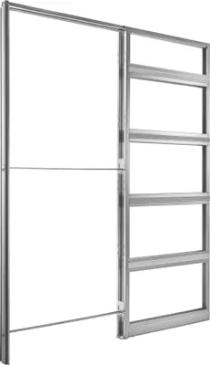 Produktbild von Eclisse UNICO EF Trockenbau Schiebetürelement / Schiebetürkasten 125 mm mit Profil CW 75 (doppelter Beplankung) 735 x 1985 mm / 1522 x 2065 mm