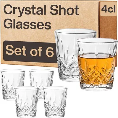 Produktbild von Famanu Borrelgläser 4cl - Vintage-Design, spülmaschinenfest
