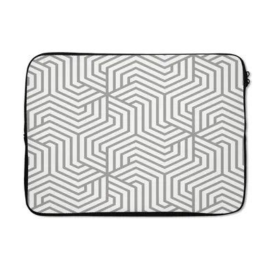 Produktbild von MuchoWow® Laptop Hülle 14 ZollLinie - Gestaltung - Geometrie - Muster Laptoptasche - Laptoptasche - Stoßsicher - Schutzhaube