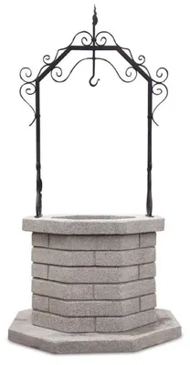 Immagine prodotto di Casa Padrino fontana da giardino in stile liberty grigio/nero 119 x 119 x h. 213 cm