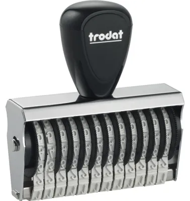 Produktbild von trodat Ziffernbandstempel 15412 54862 12stellig 4mm