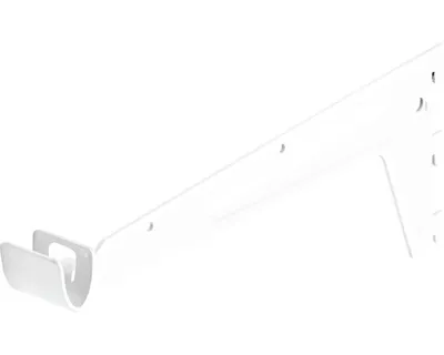 Produktbild von Träger für Kleiderstange 1-reihig 330 mm weiß