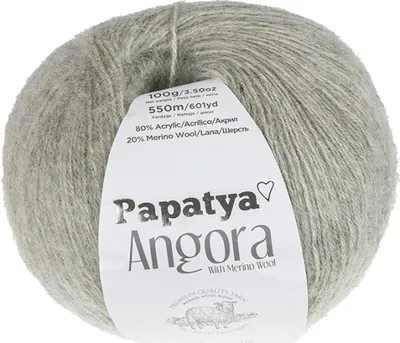 Obrázek produktu pro Příze ANGORA MERINO - 100g / 550 m - Šedá