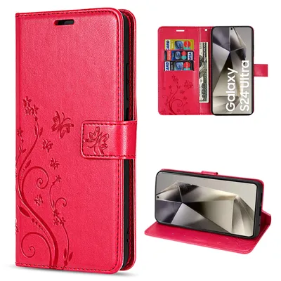 Produktbild von Hülle für Samsung Galaxy S24 Ultra Handyhülle Handy Tasche Wallet Case Flipcover