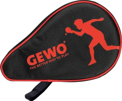 Produktbild von Tischtennisschläger Hülle GEWO Nova mit Ballfach, schwarz/rot