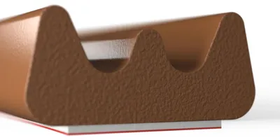 Obrázek produktu pro Samolepicí těsnění E 9x4 hnědé SD-40 1 m