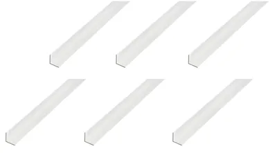 Produktbild von Alberts 6 x Winkelprofil, Aluminium, silberfarbig eloxiert, 10 x 10 x 1 mm, Länge 2 m