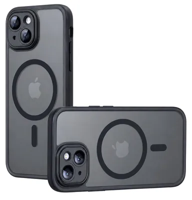 Produktbild von Techsuit – PureFrost MagSafe-Hülle für iPhone 13 – mattes Schwarz