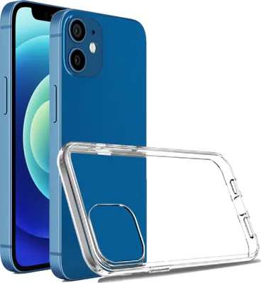 Obrázek produktu pro Pouzdro na mobilní telefon pro iPhone 12 Mini Nárazuvzdorné průhledné ochranné pouzdro na míru ze silikonu/TPU