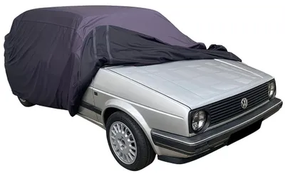 Image de Housse de voiture extérieure adaptée à Volkswagen Golf 2 Noir Imperméable et