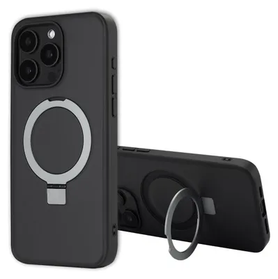 Produktbild von Accezz Ring Stand Backcover mit MagSafe iPhone 15 Pro Max - Schwarz