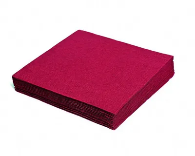 Produktbild von 1000x Servietten 33 x 33 cm 1/4-Falz 3-lagig bordeaux