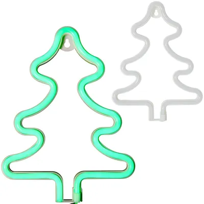 Zdjęcie produktu dla Bożonarodzeniowa Dekoracja Świetlna Led - Neon Choinka 23 Cm